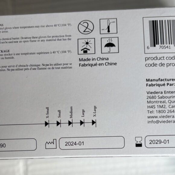DuraCore Vinyl & Nitrile Gloves – 4 Boxes (2 Medium, 2 Large) – 100 Each - Picture 3 of 9